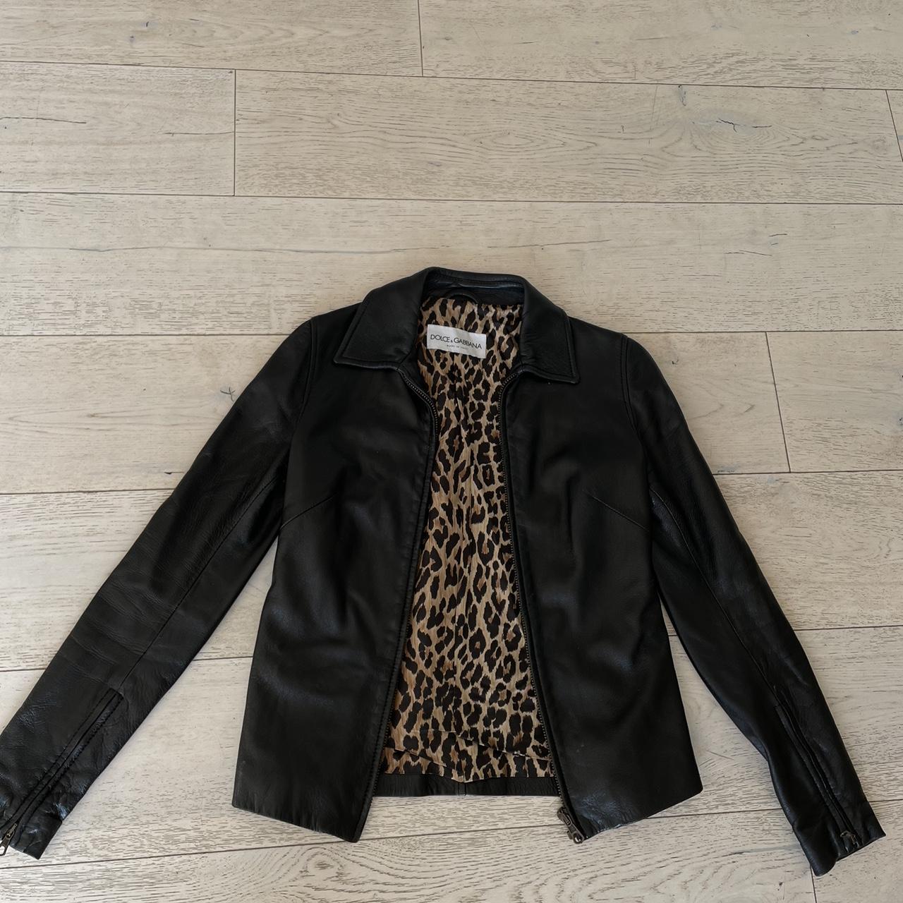 ジャケット・アウター GUAGLIANONE leather leopard zip jacket GUAGLIANONE leather leopard zip jacket Dolce & Gabbana Multi