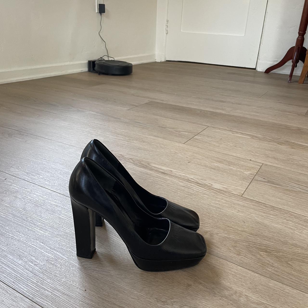 Prada square toe pumps hotsell