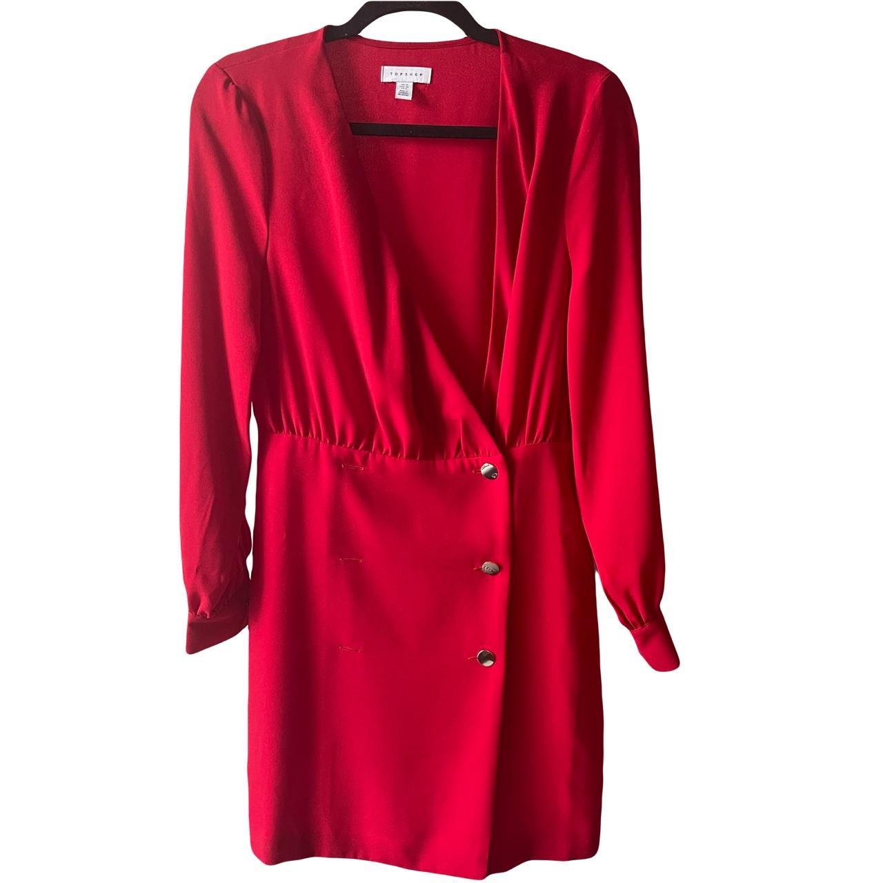 Topshop red 2025 blazer dress