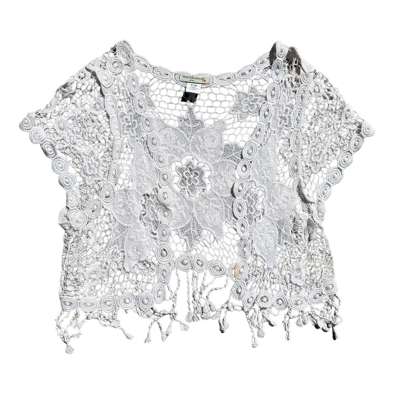 White lace cheap short cardigan