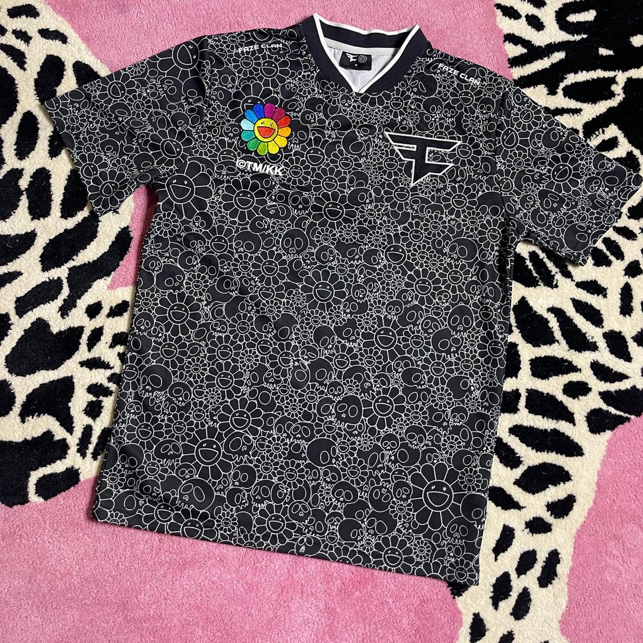Takashi Murakami x Faze Clan Jersey Black Small | Depop