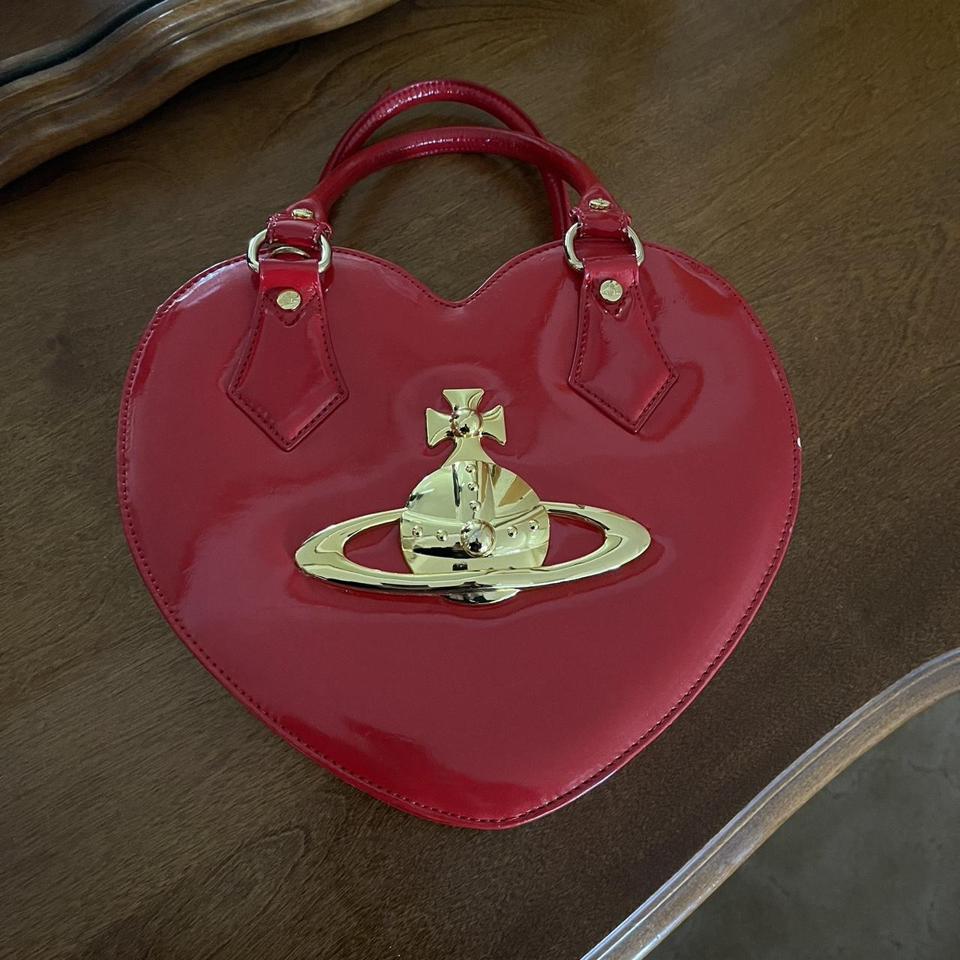 Vivienne Westwood heart shoulder bag handbag color red used from