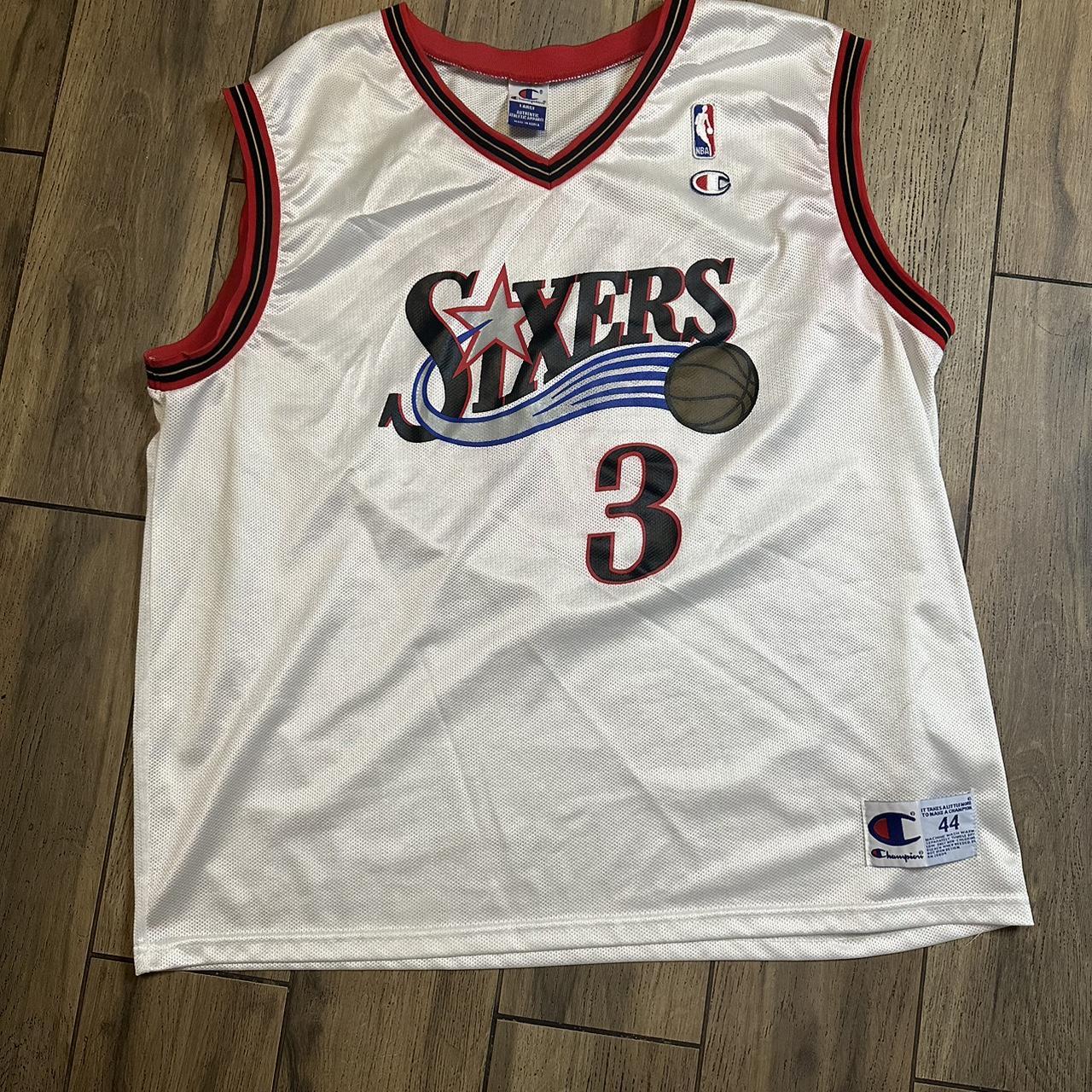 Champion Philadelphia 76ers Allen Iverson #3 NBA... - Depop