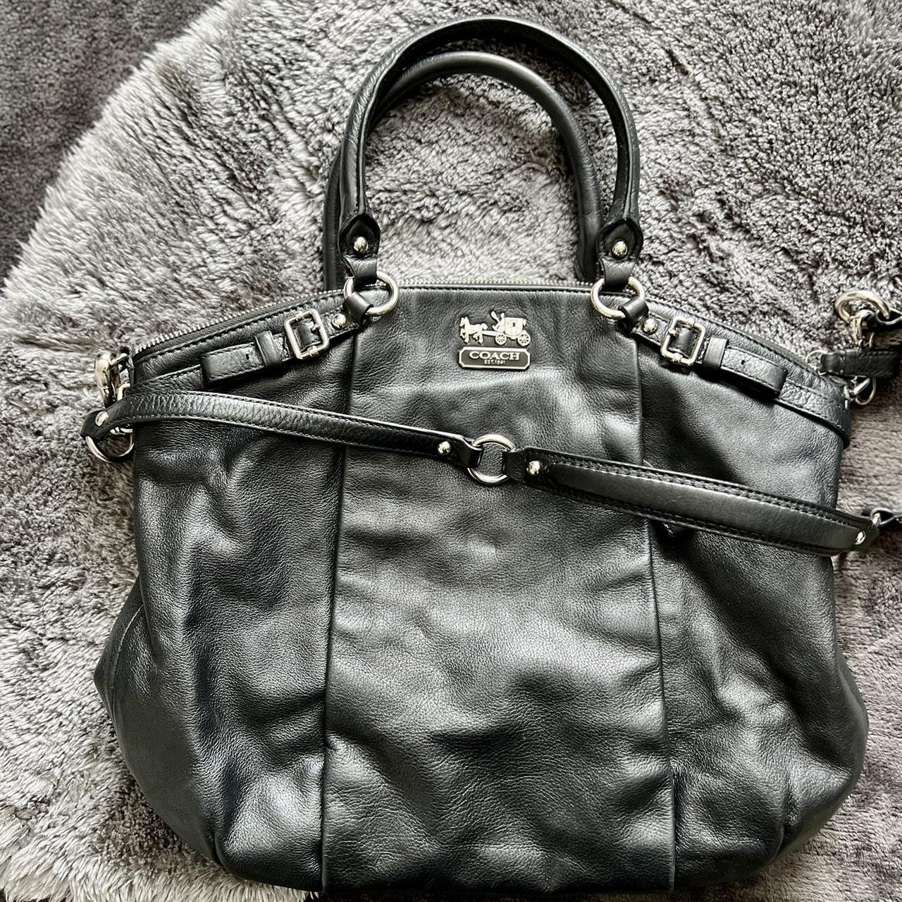 バッグ Coach Madison Chevron Lindsey Satchel Coach Madison Lindsey Bag Coach Madison Lindsey Black
