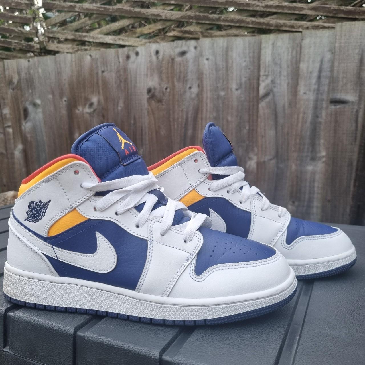 royal blue and orange jordans