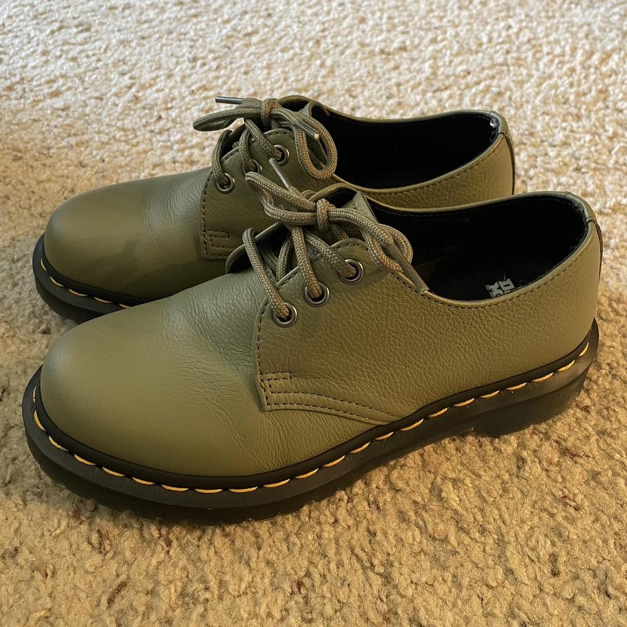 olive green doc martens