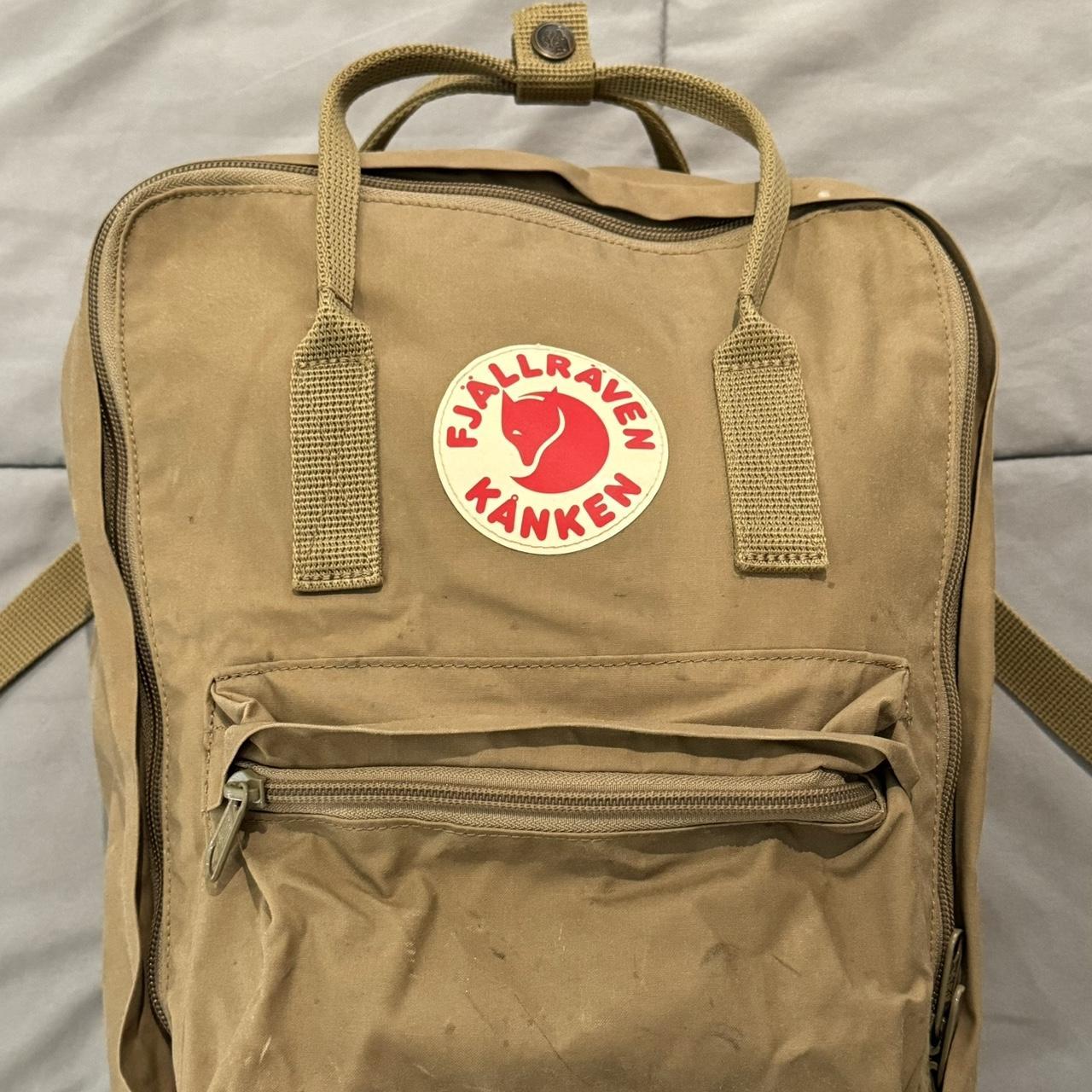 Fjall Raven Kanken light brown. I bought this a