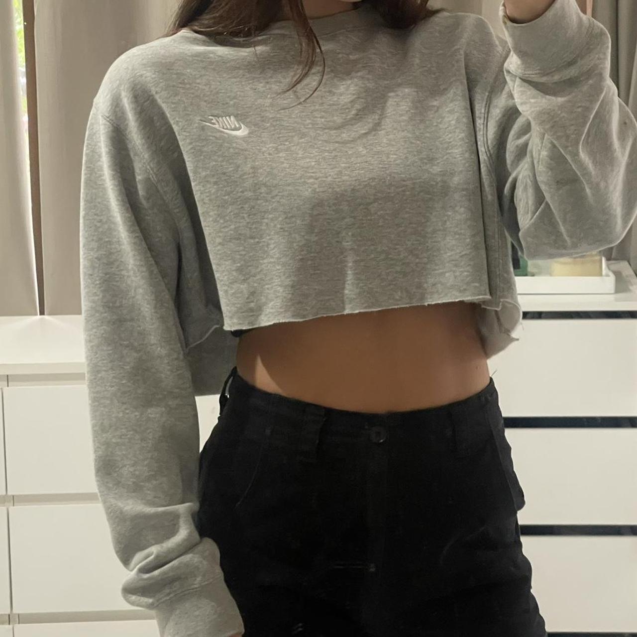 cropped nike jumper