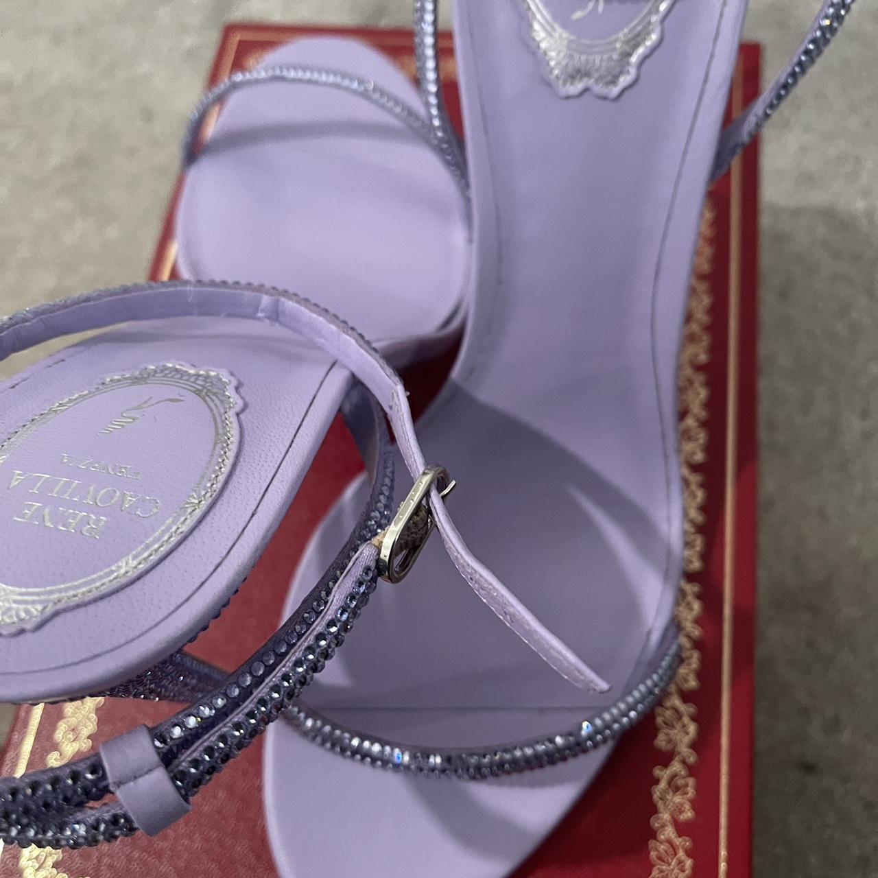 Rene Caovilla Ellabrita Lilac heels 105mm Depop