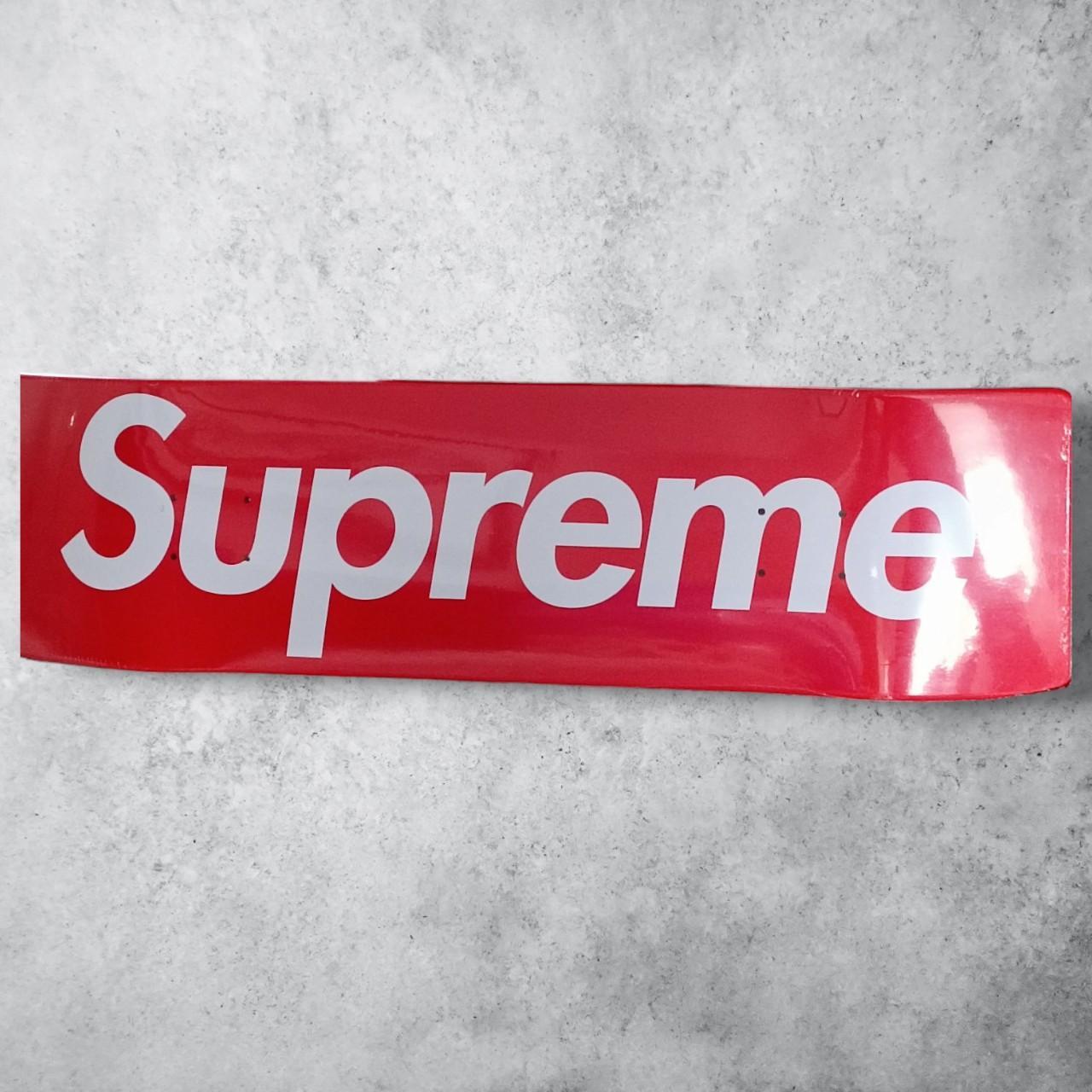 Supreme Uncut Box Logo Skateboard Deck. This sold... - Depop