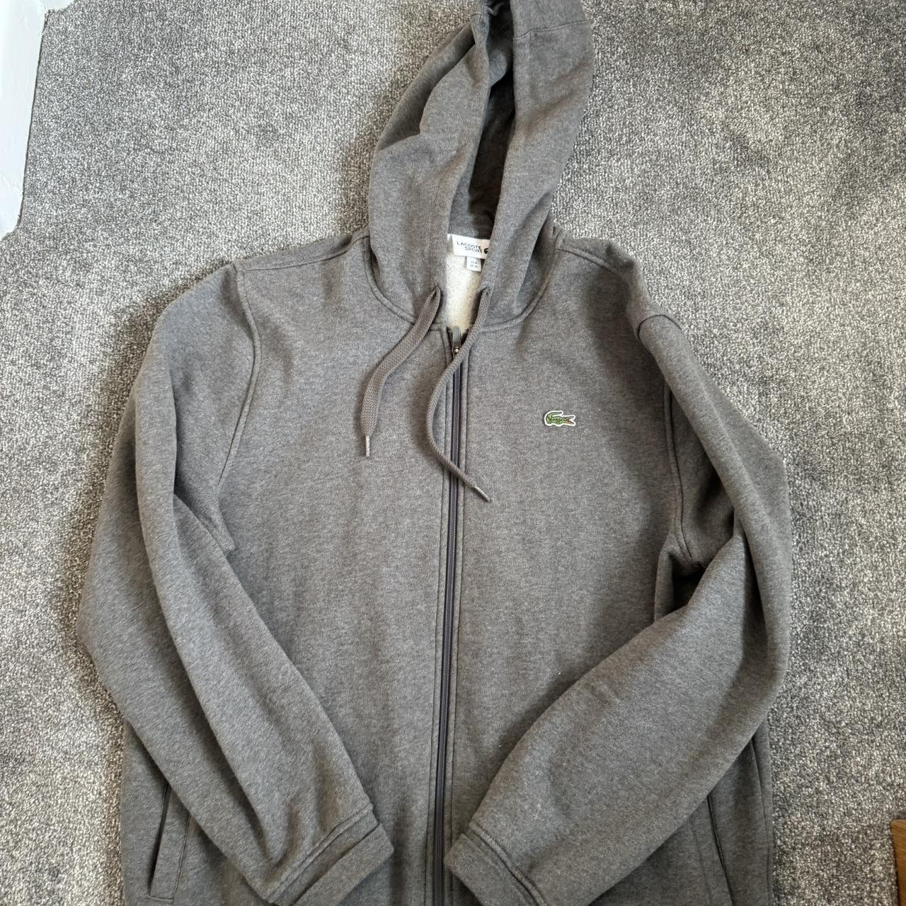 Lacoste mine chime zipped hoodie size 6 XL mine