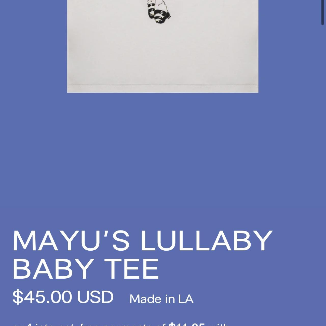 UNIF Mayu’s Lullaby Baby tee Size M Sold out in this... - Depop