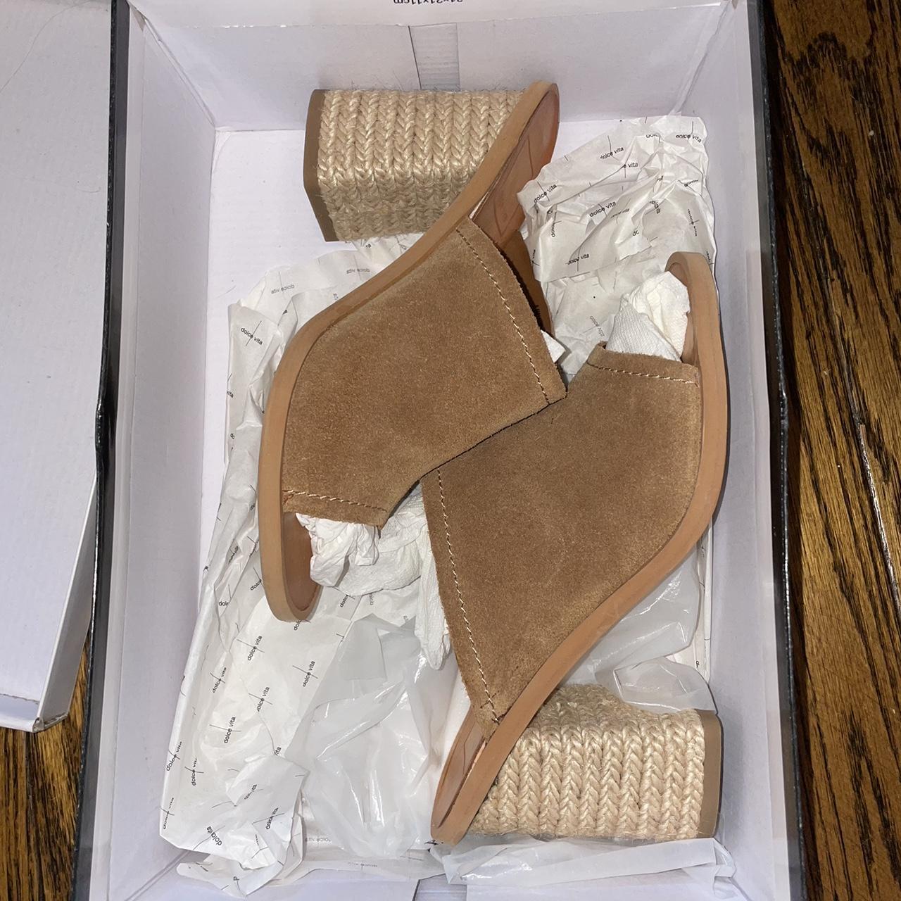 Dolce Vita Alycia Espadrille Heeled Mule Sandal. SO Depop