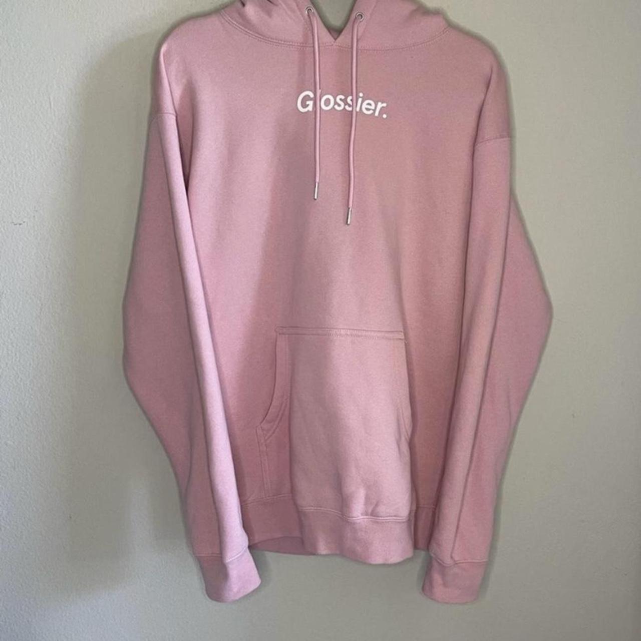 Pink discount hoodie glossier