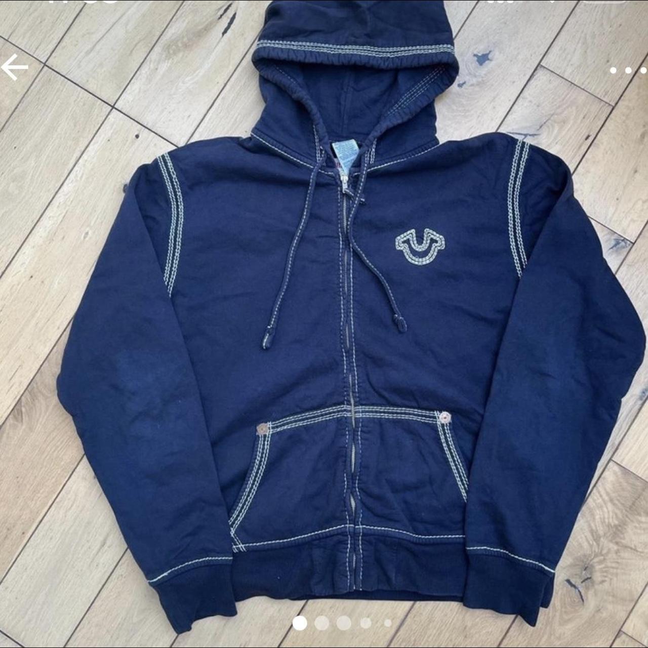 Navy true outlet religion hoodie