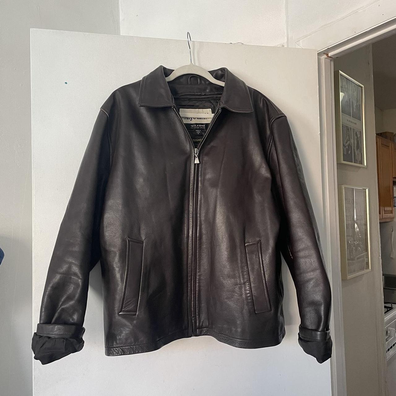 Wilson’s leather brown leather jacket - Depop