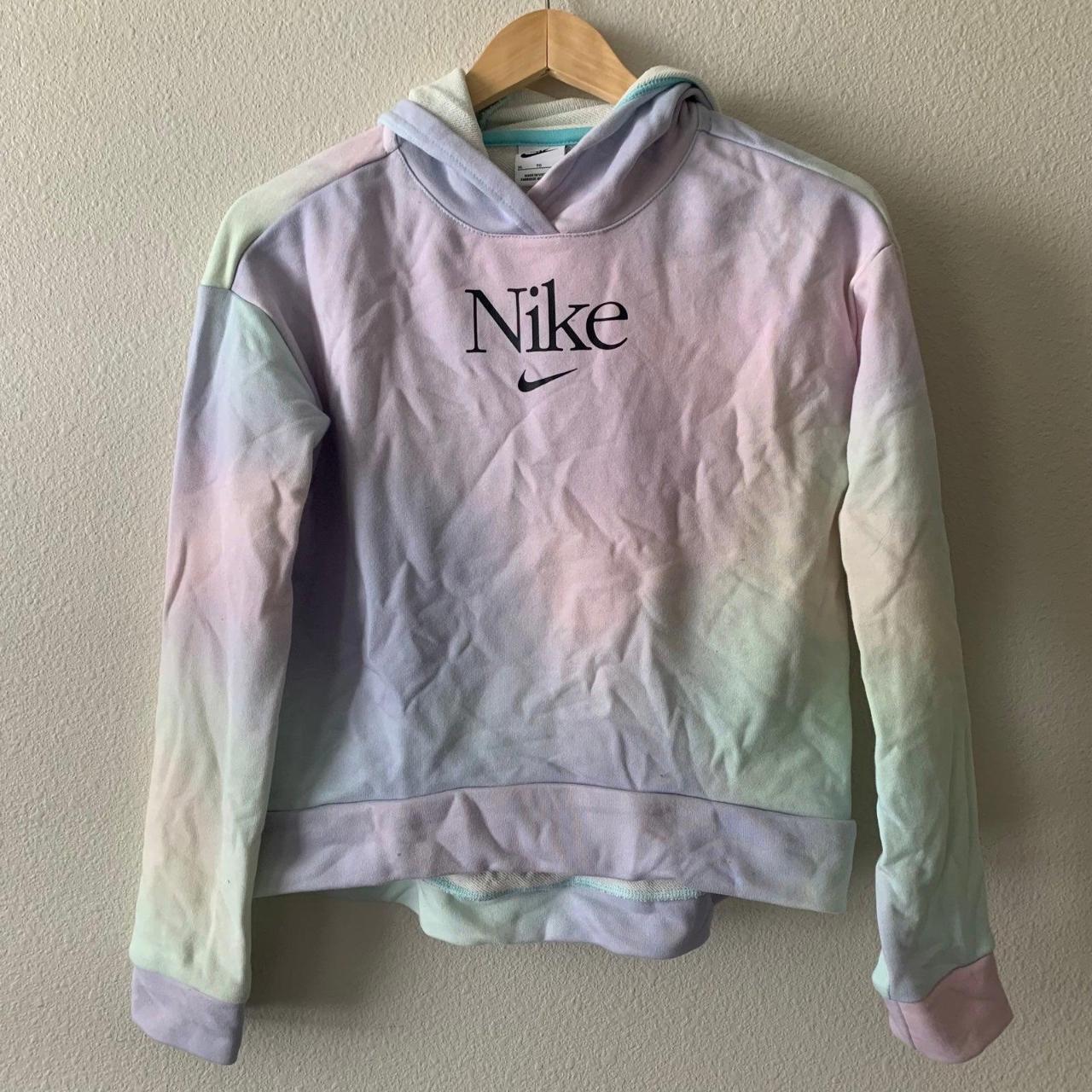 Pastel Nike hoodie size kid s XL. Fits adult XS S