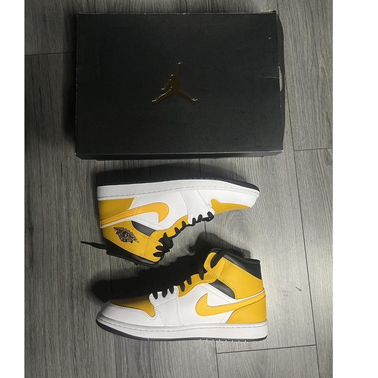 university yellow jordans