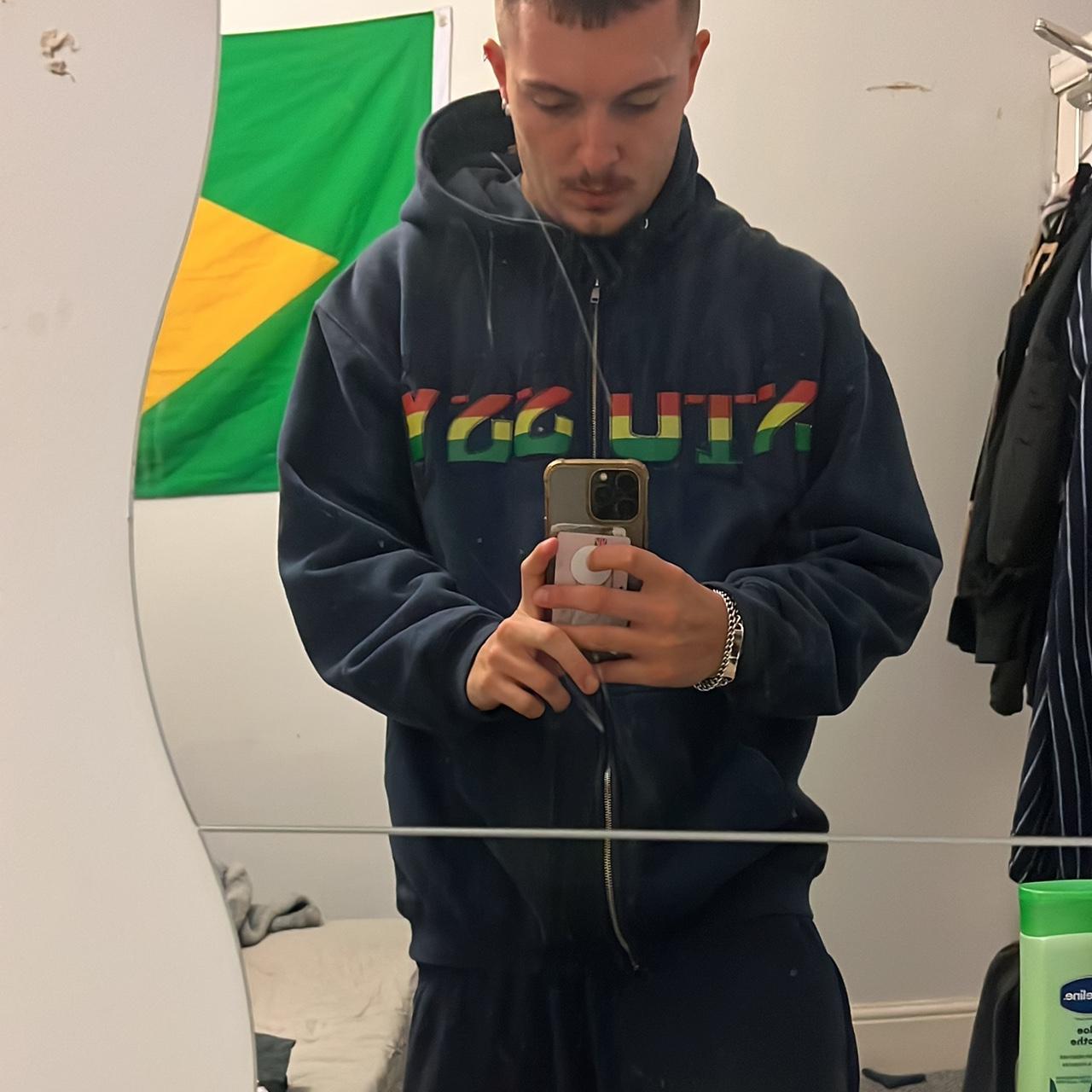 RARE STUSSY RASTA ZIP-UP 🎱 Men's XL One of a kind | Depop