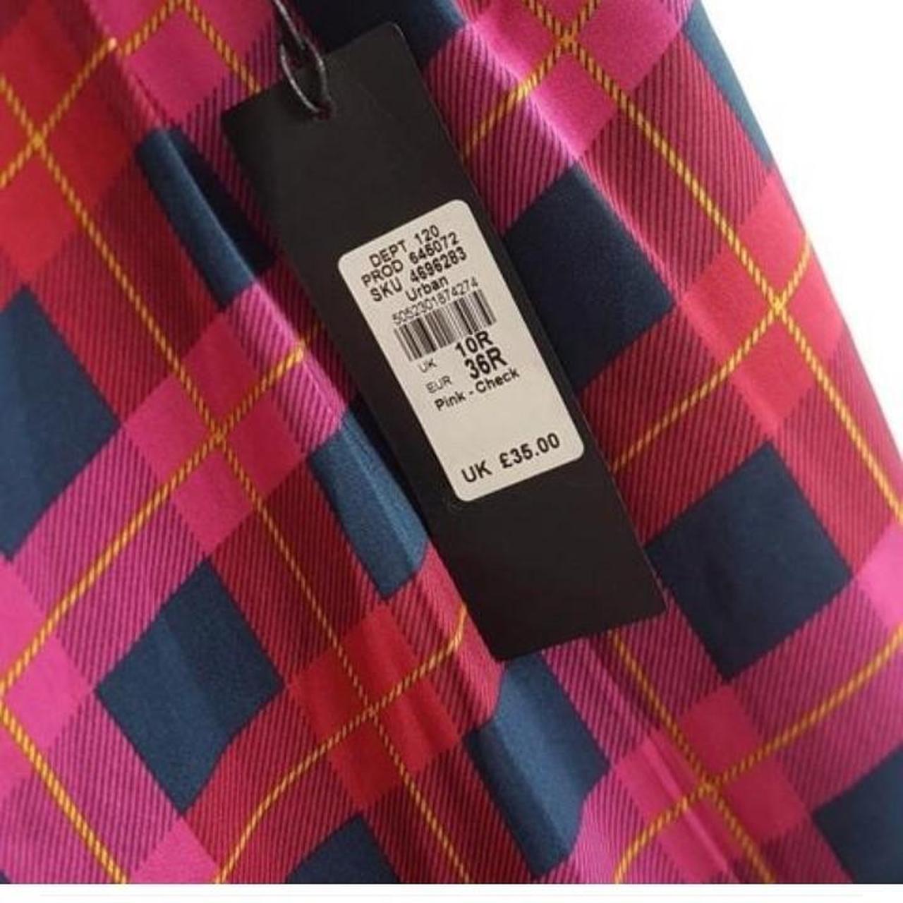 River island red tartan on sale trousers