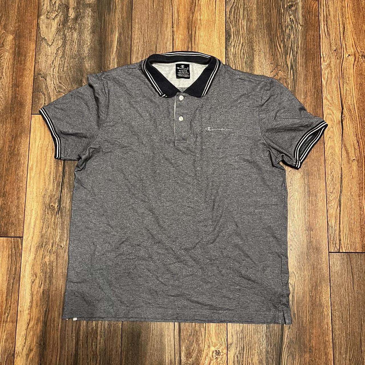 Champion Men's Grey Polo-shirts | Depop