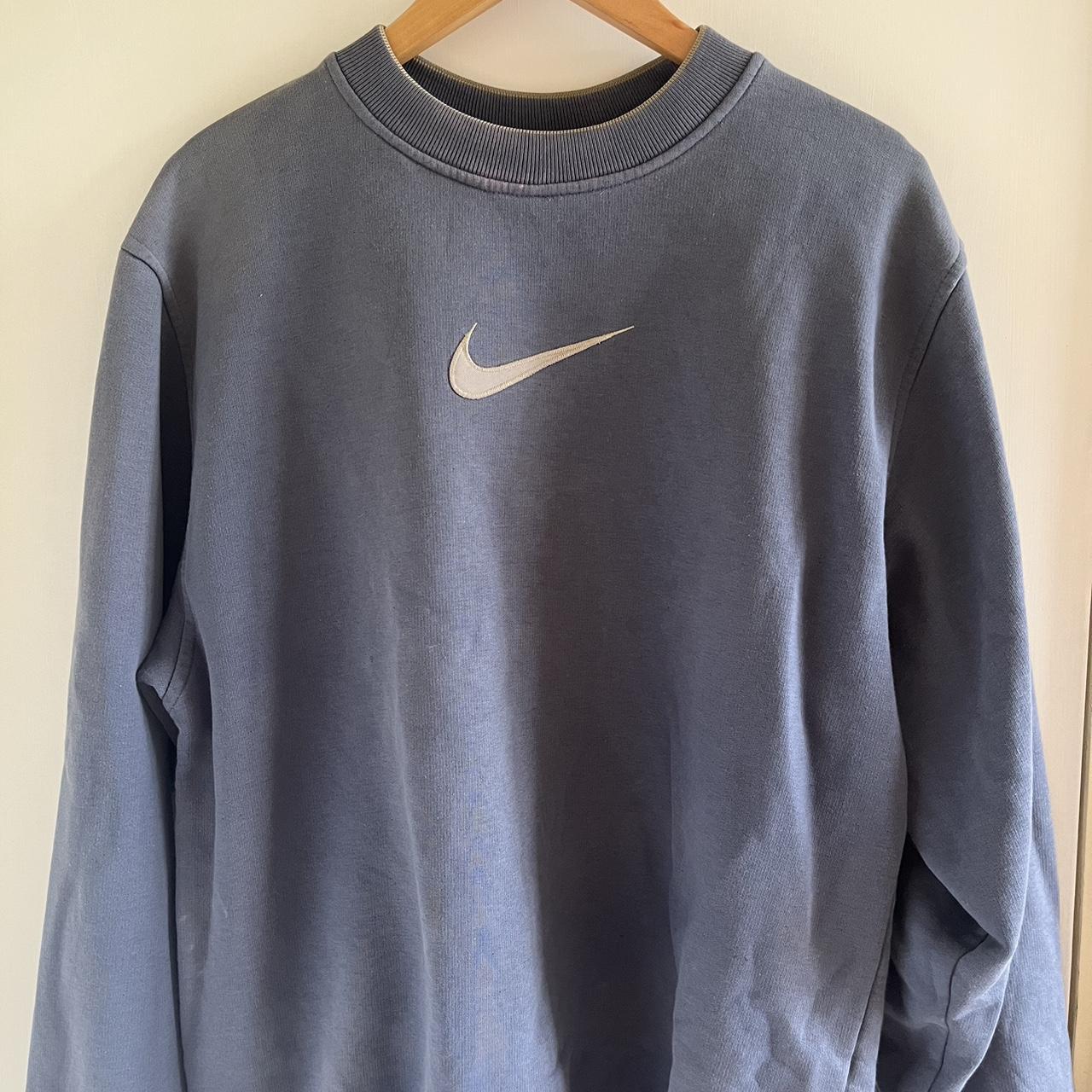 Vintage Nike jumper in a blue colourway Rare find... - Depop