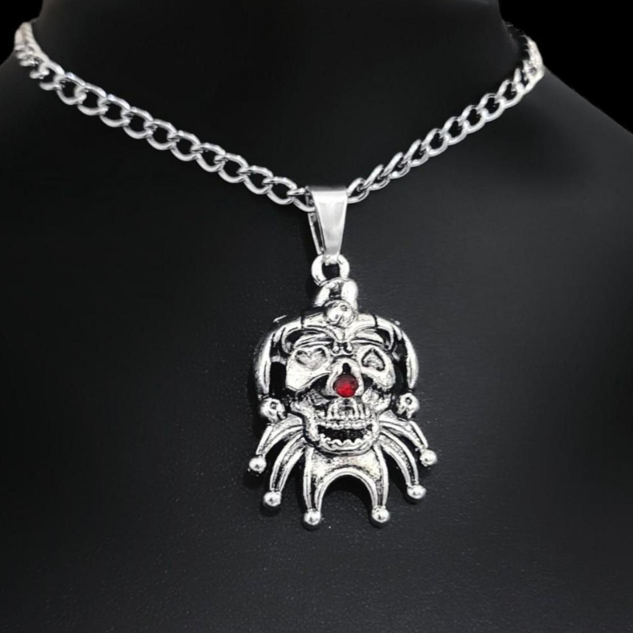 Silver clown clearance pendant