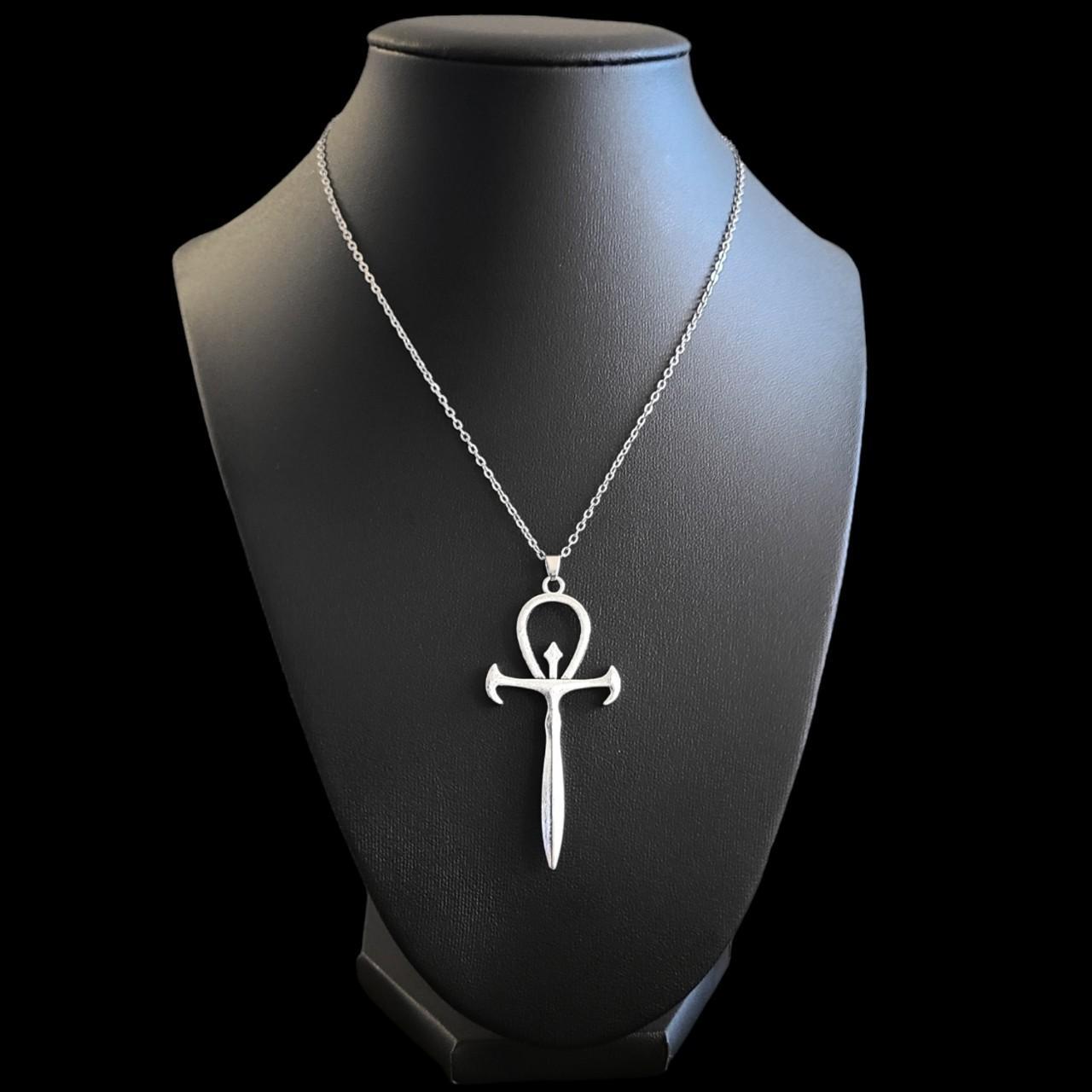 Silver on sale ankh chain