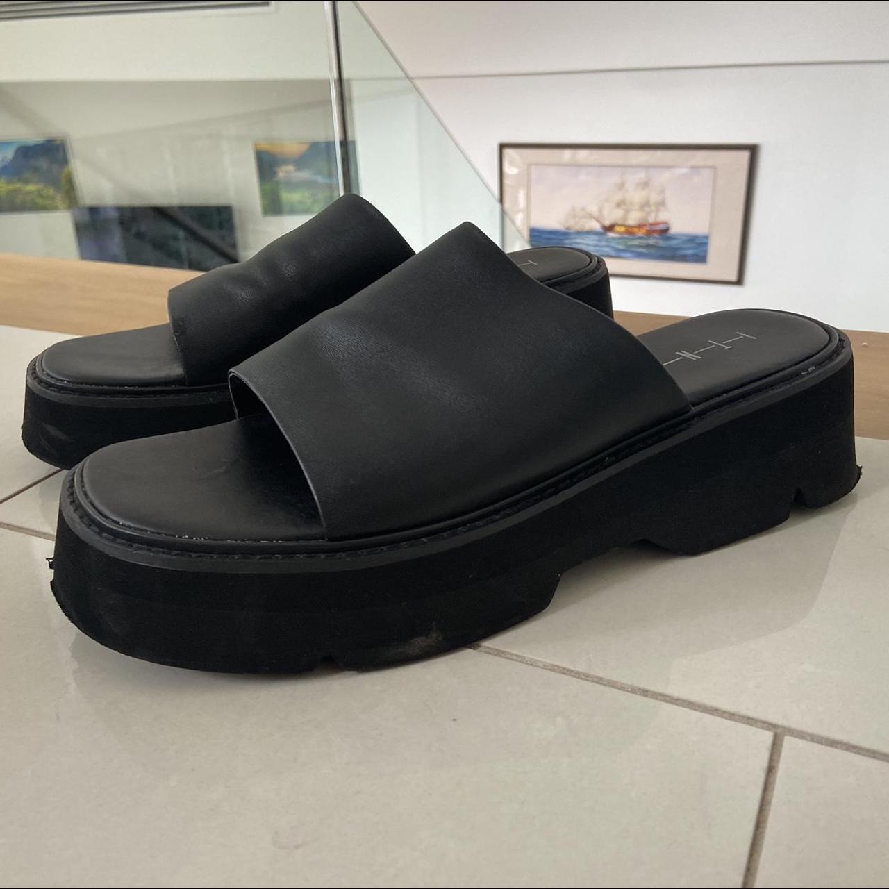 Platform black sandals Brand Into Kat Stratford... - Depop