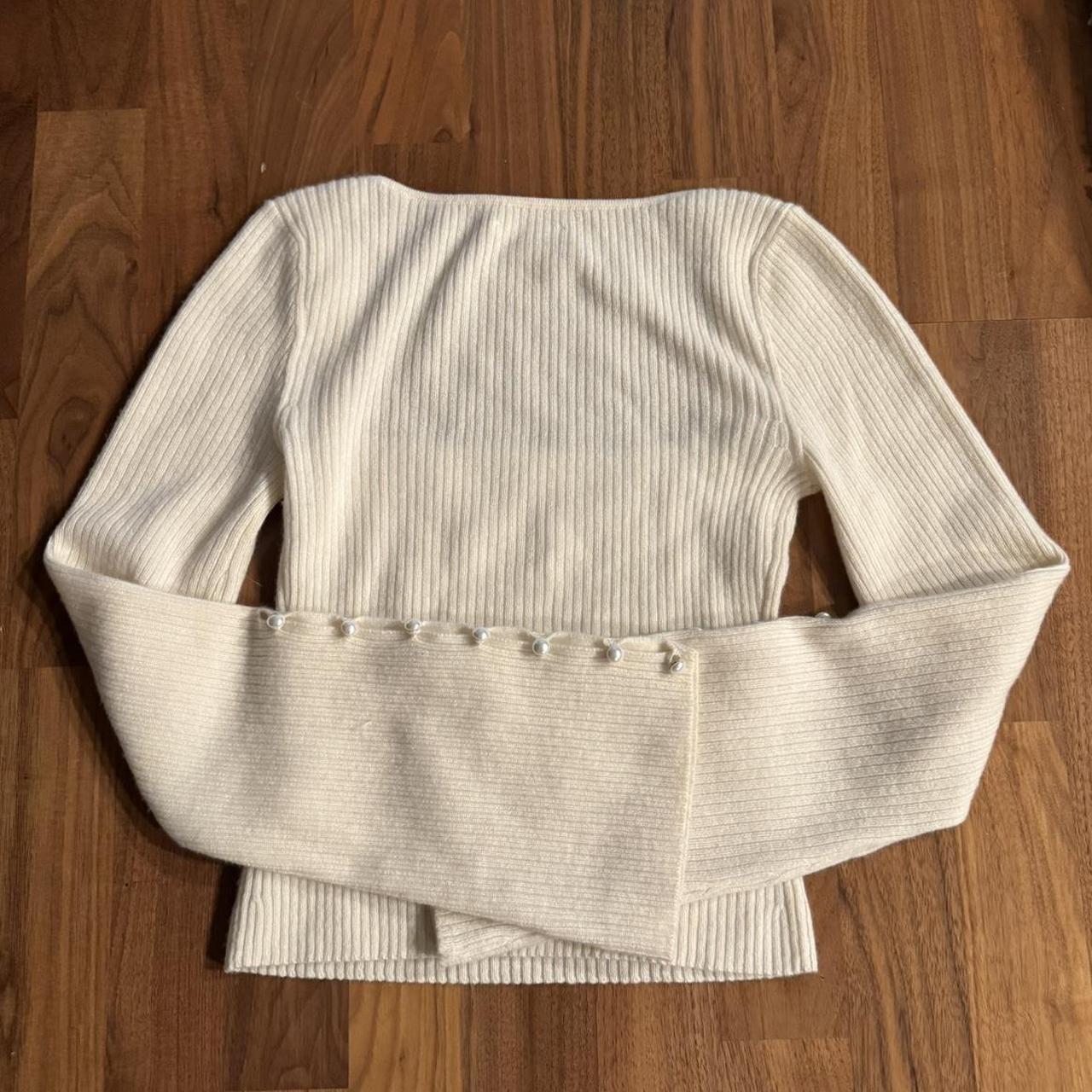 Reformation Emanuele Cashmere Novelty Button... Depop