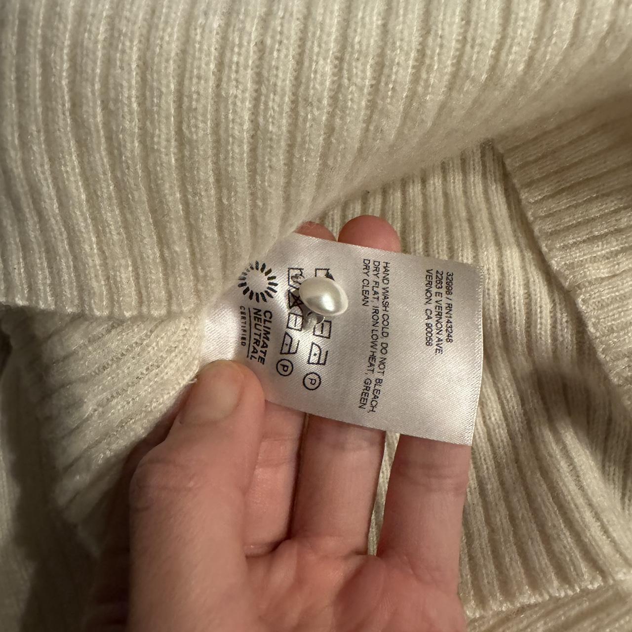 Reformation Emanuele Cashmere Novelty Button... Depop