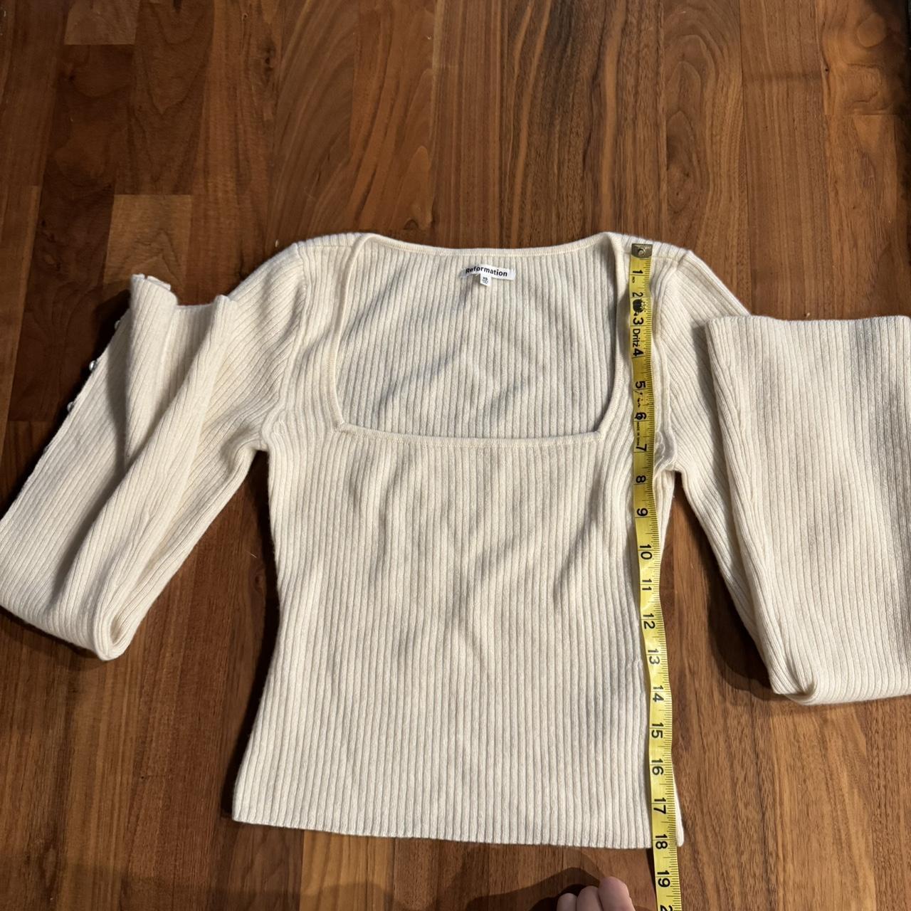 Reformation Emanuele Cashmere Novelty Button... Depop