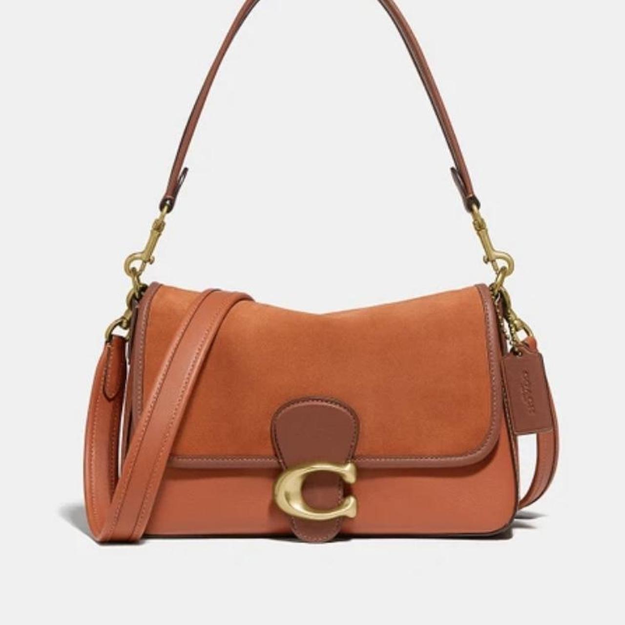 Coach Women's Orange Bag Depop