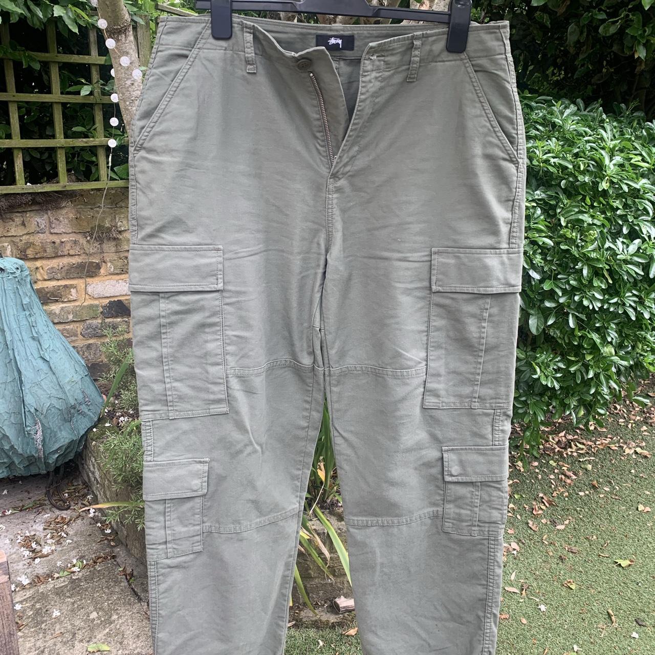 🌊🫒Stussy 'Surplus cargo pant' in a lovely olive Depop