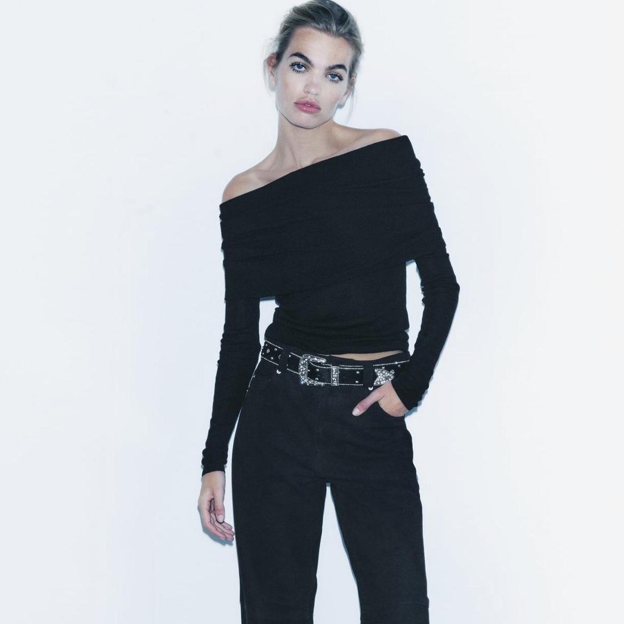 Zara off the online shoulder jumper