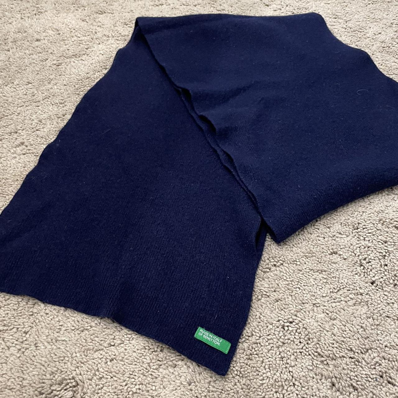 Blue Knit Scarf FREE SHIPPING Made in Italy, no... Depop