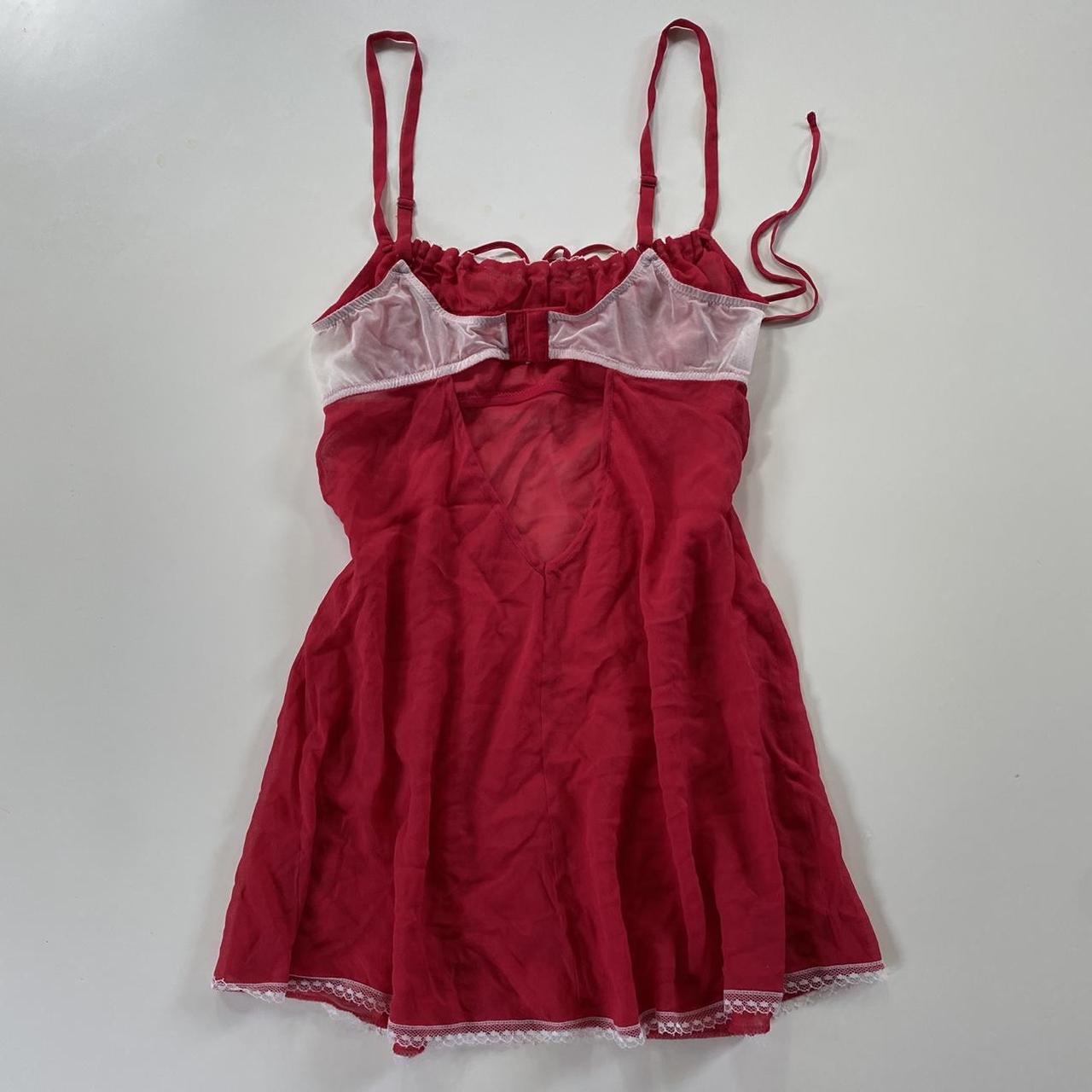Victoria’s Secret red milkmaid lingerie dress / slip... - Depop