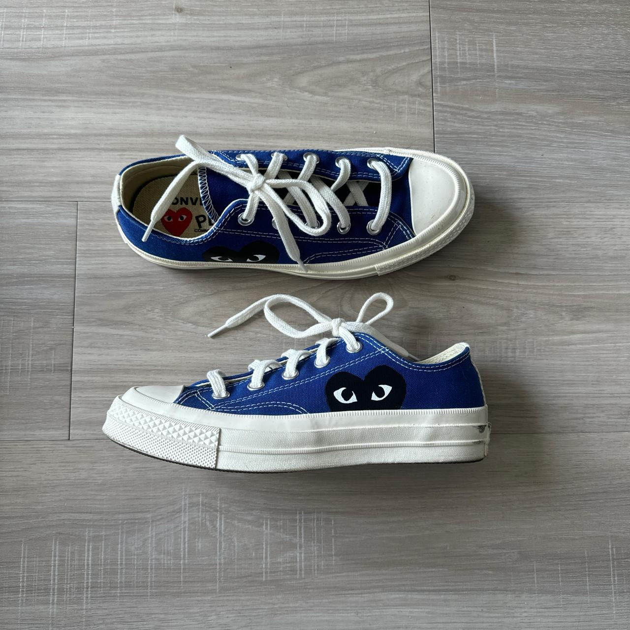 Comme des garcons converse size 6 womens blue hotsell