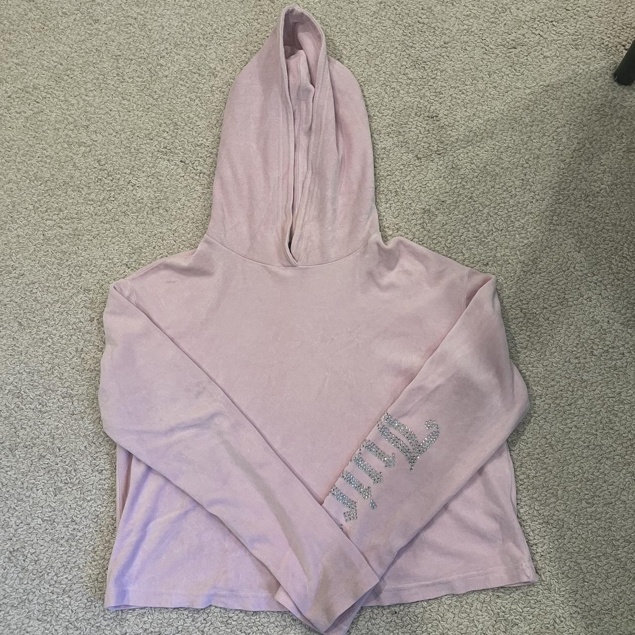 Juicy couture pink velour hoodie hot sale