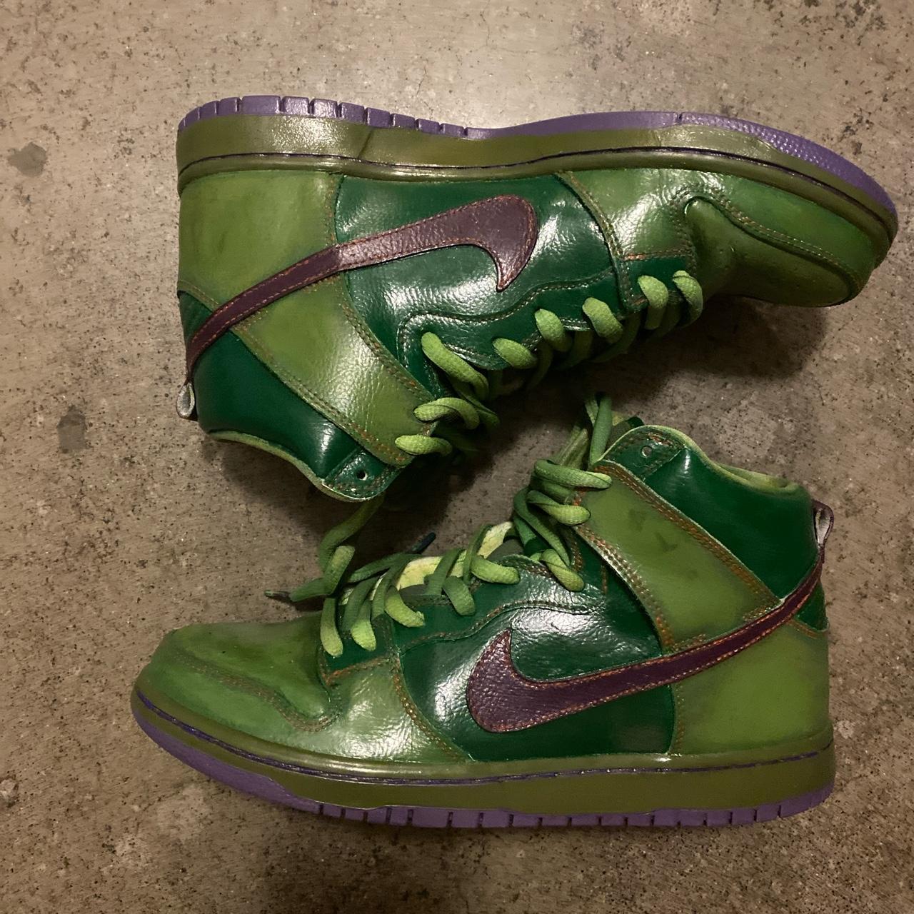 nike green speed 3 purple