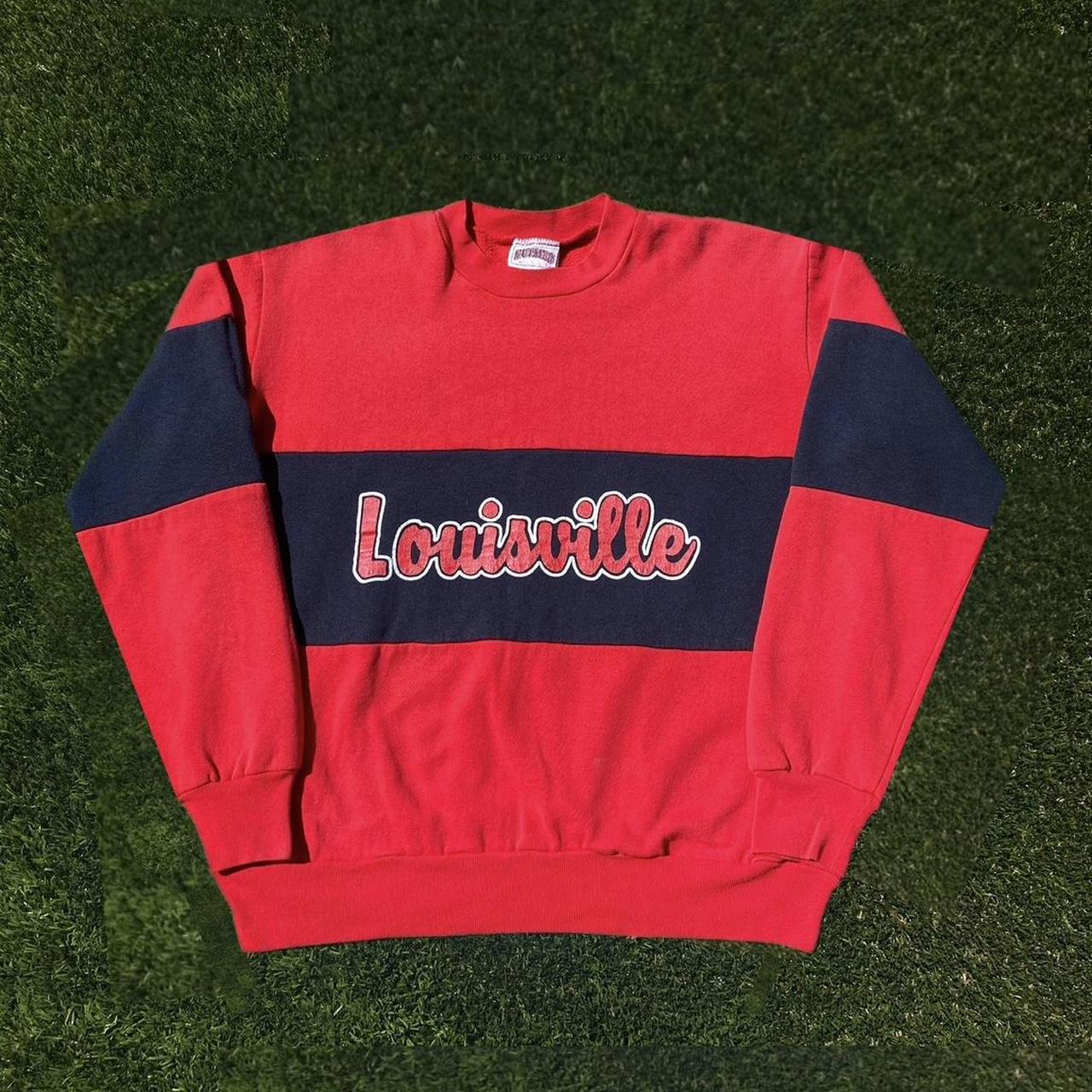 Vintage Lee Sport Nutmeg Louisville Cardinals Red Crewneck Sweatshirt USA  Medium