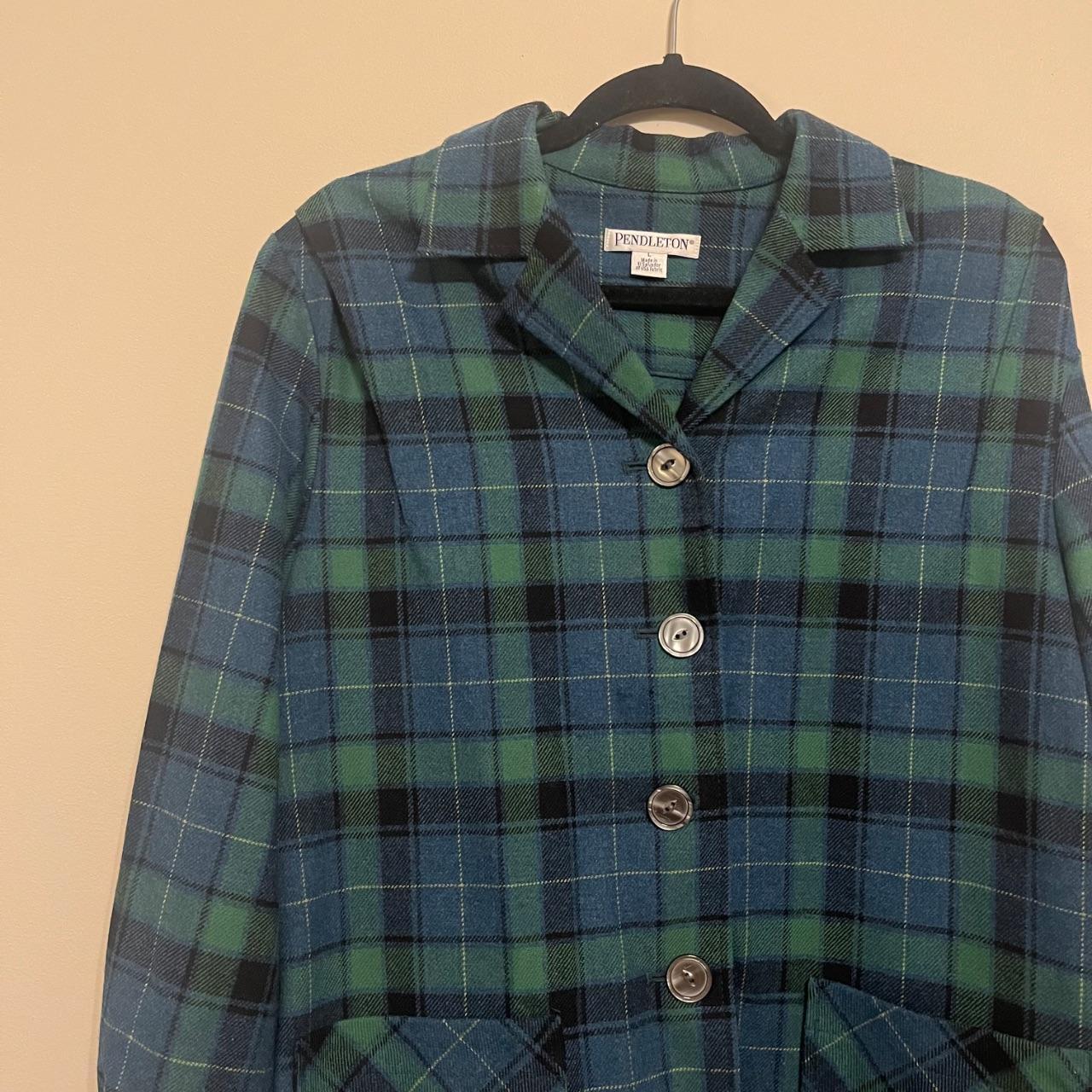 Pendleton Women's Duster Jacket - Green/Multi - L… - image 3