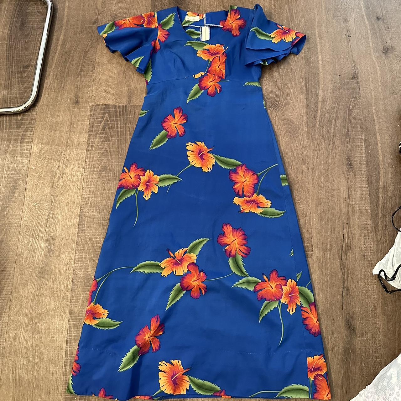 Orange sales hawaiian dress