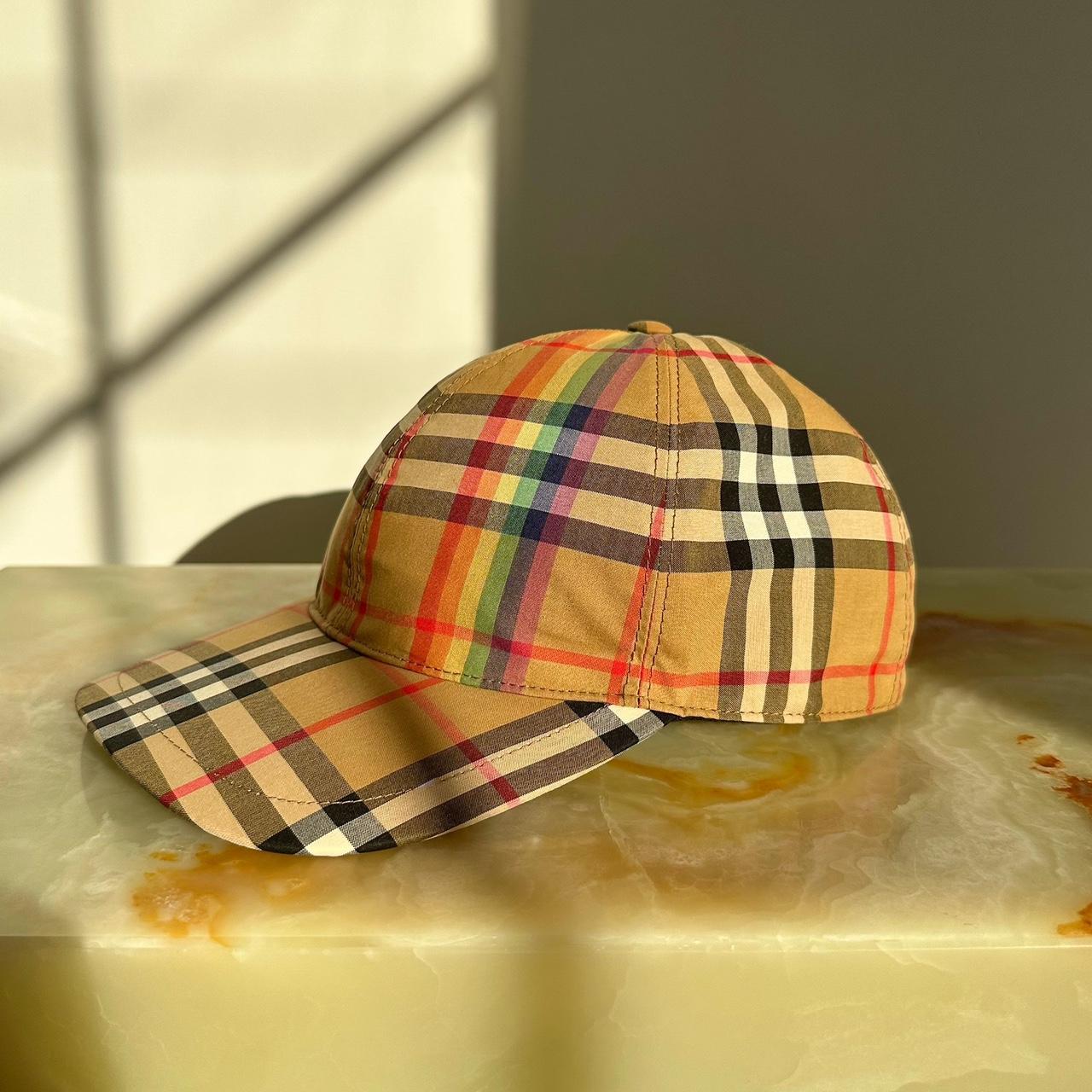 Burberry Antique Beige / Rainbow Cap Size... - Depop