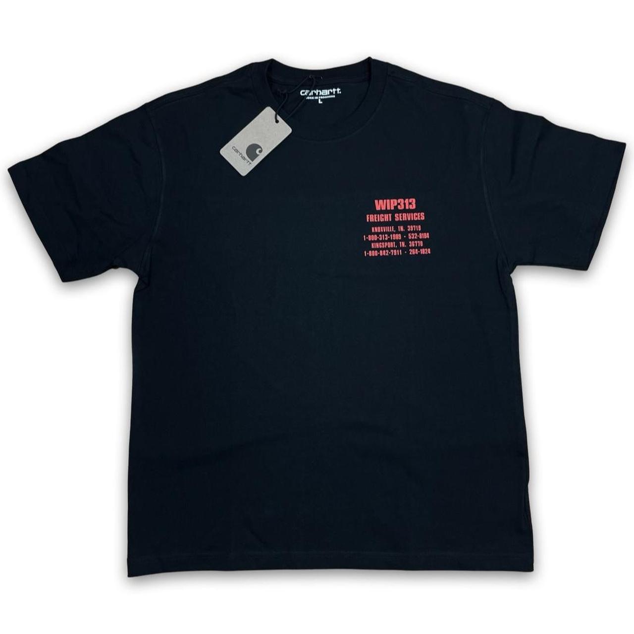 Carhartt Services Logo Black T-Shirt 🌀 Colours -... - Depop