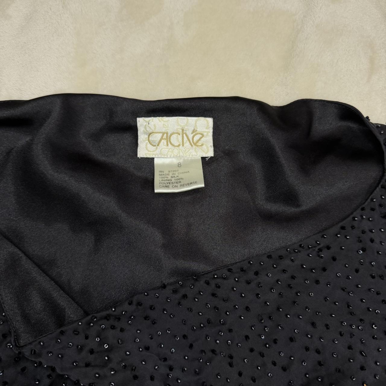 Cache Women's Blouse - Black/Navy - M – Caché 100… - image 1