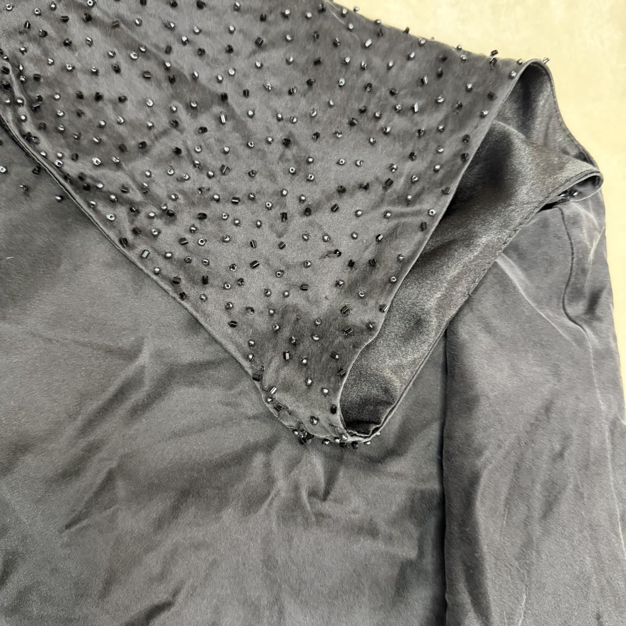 Cache Women's Blouse - Black/Navy - M – Caché 100… - image 7