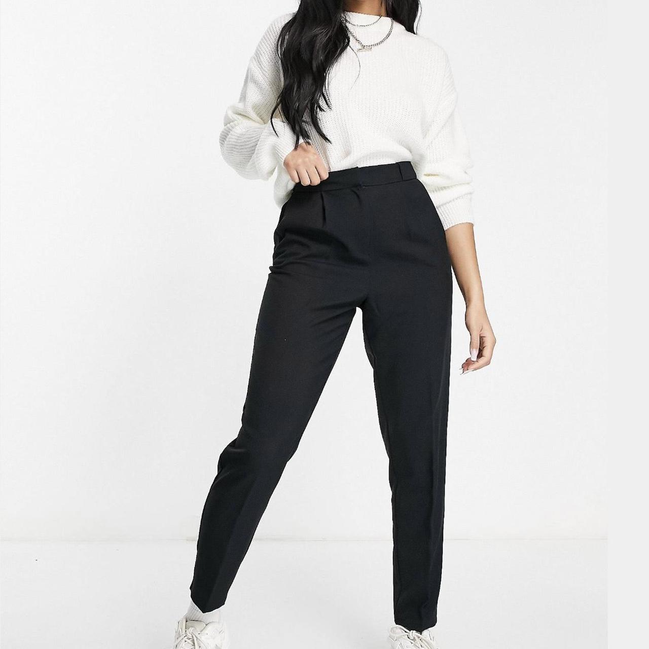 ASOS DESIGN Oversized Tapered Trousers In Leopard Print With Side Tape, $15  | Asos | Lookastic