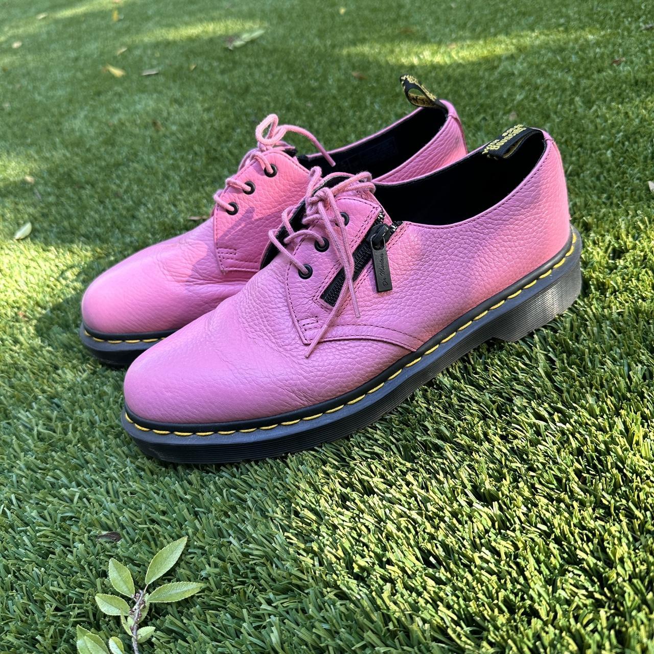 Dr.Martens pink shoes - size 10 men’s / women’s... - Depop