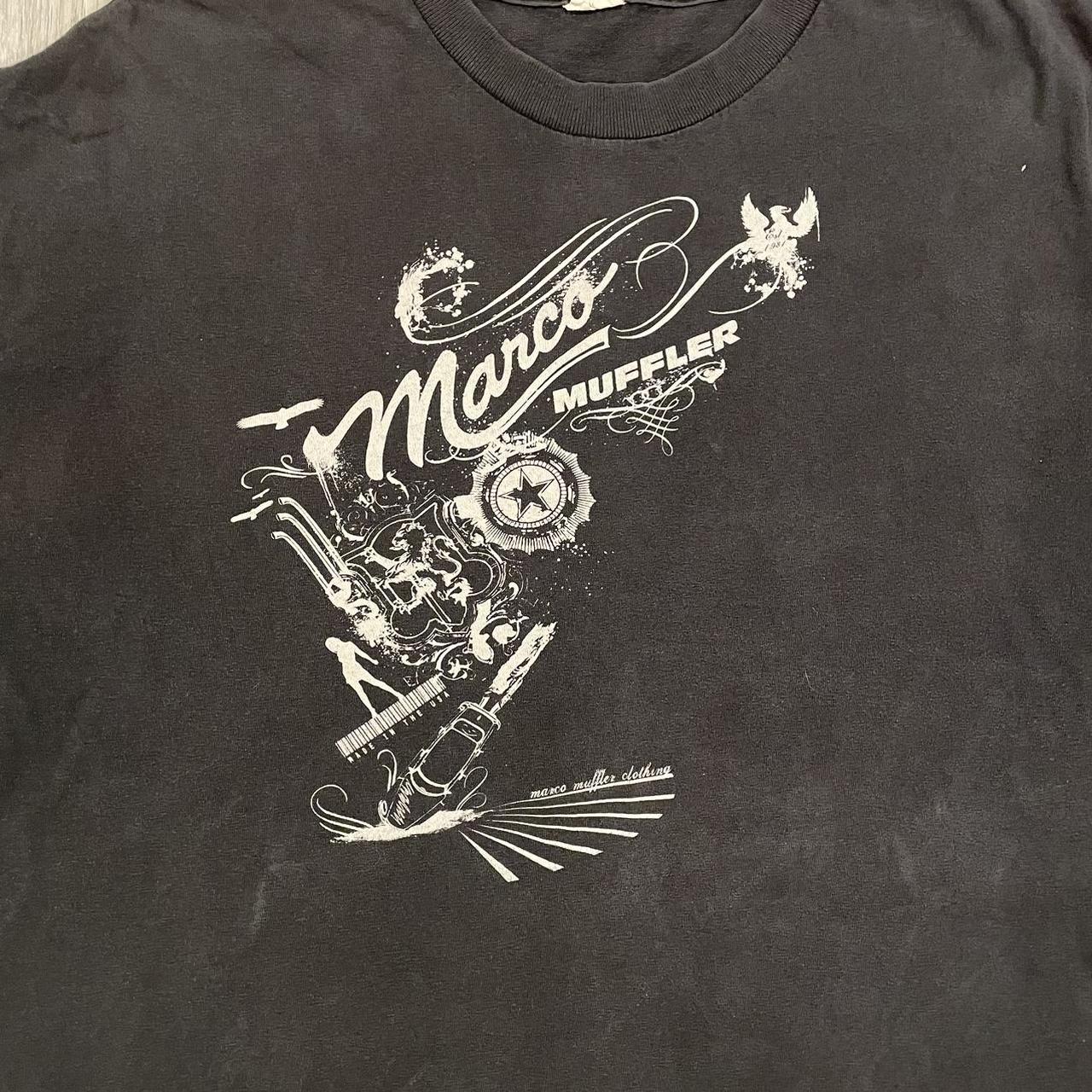 Y2K Marco Muffler MotorCross Shirt Sz: XL Skater... - Depop